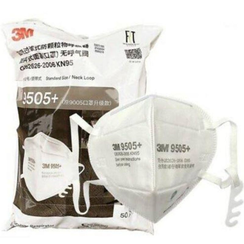 Masker 3M KN95/N95 9505+ Earloop Hook