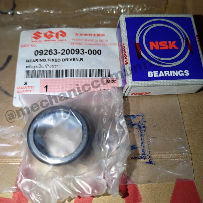 Bearing Pulley Laher Puli Suzuki Spin 125 Original SGP 09263-20093-000