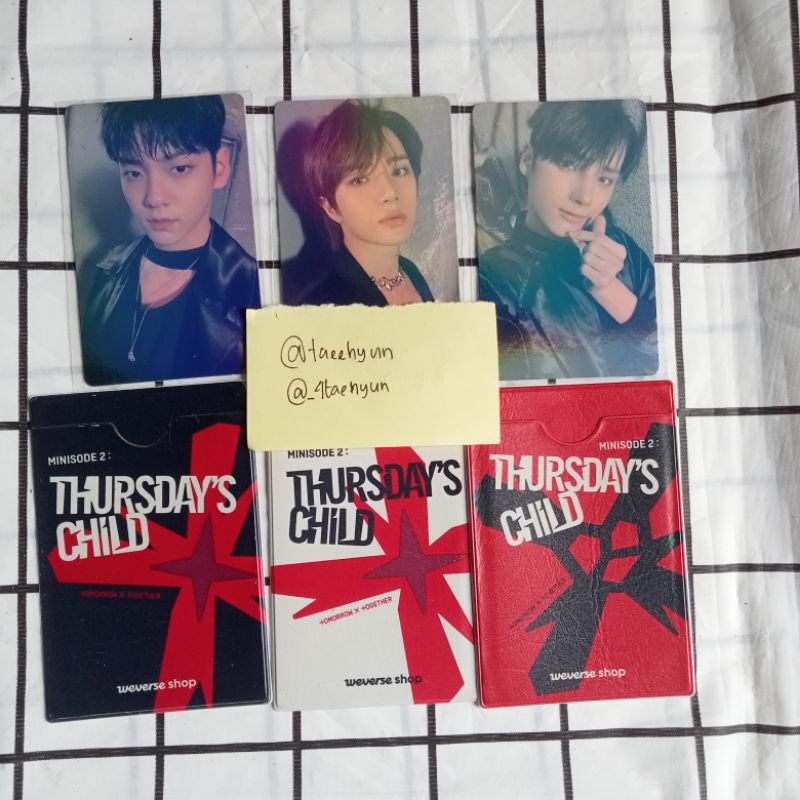 pob benefit weverse pc photocard card holder soobin hueningkai beomgyu txt official murce minisode 2