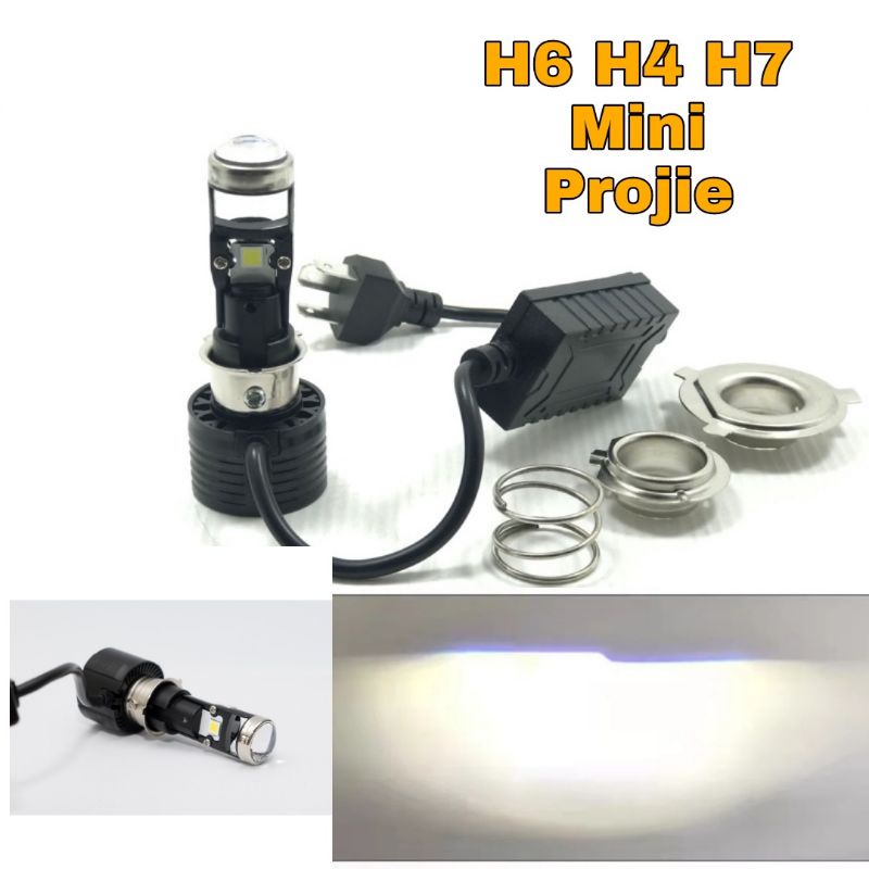 Lampu Led Motor Mini Projie Projector M8 H6 H4 H7 Pnp