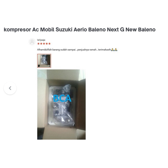 COMPRESSOR KOMPRESOR AC Mobil SUZUKI Aerio Baleno Next G New Baleno