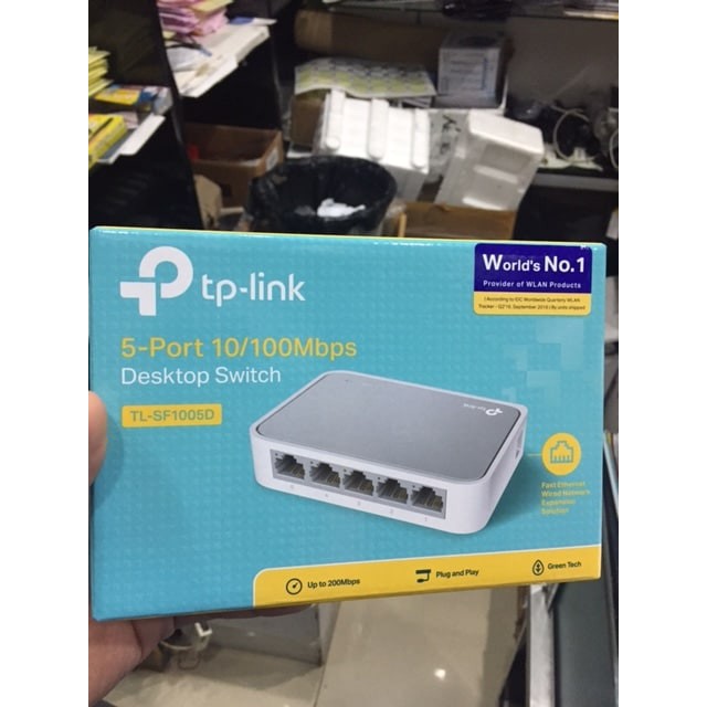 Switch HUB TP LINK 5 Port TL-SF1005D 10/100Mbps Network Lan Internet