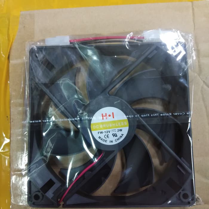 Fan Casing 12 CM Hitam - CPU Cooler Fan 12CM Black