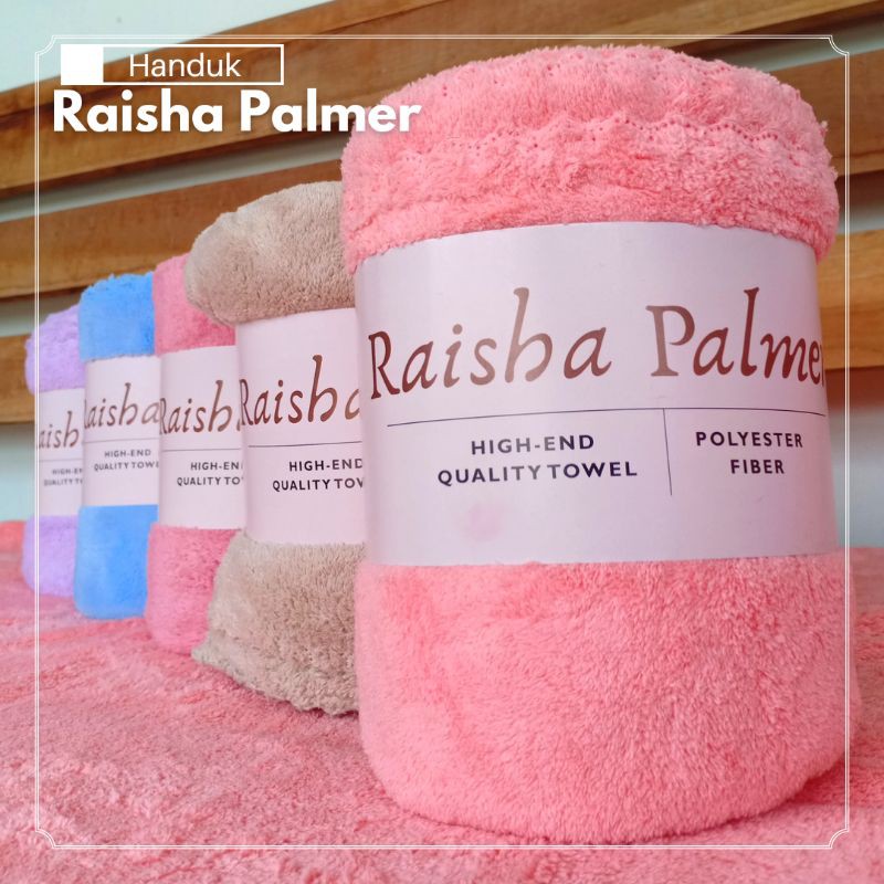 PROMO!!! HANDUK RAISHA PALMER /JOY NATURAL POLOS(Jenis handuk quick dry)_Bisa untuk Handuk Bayi