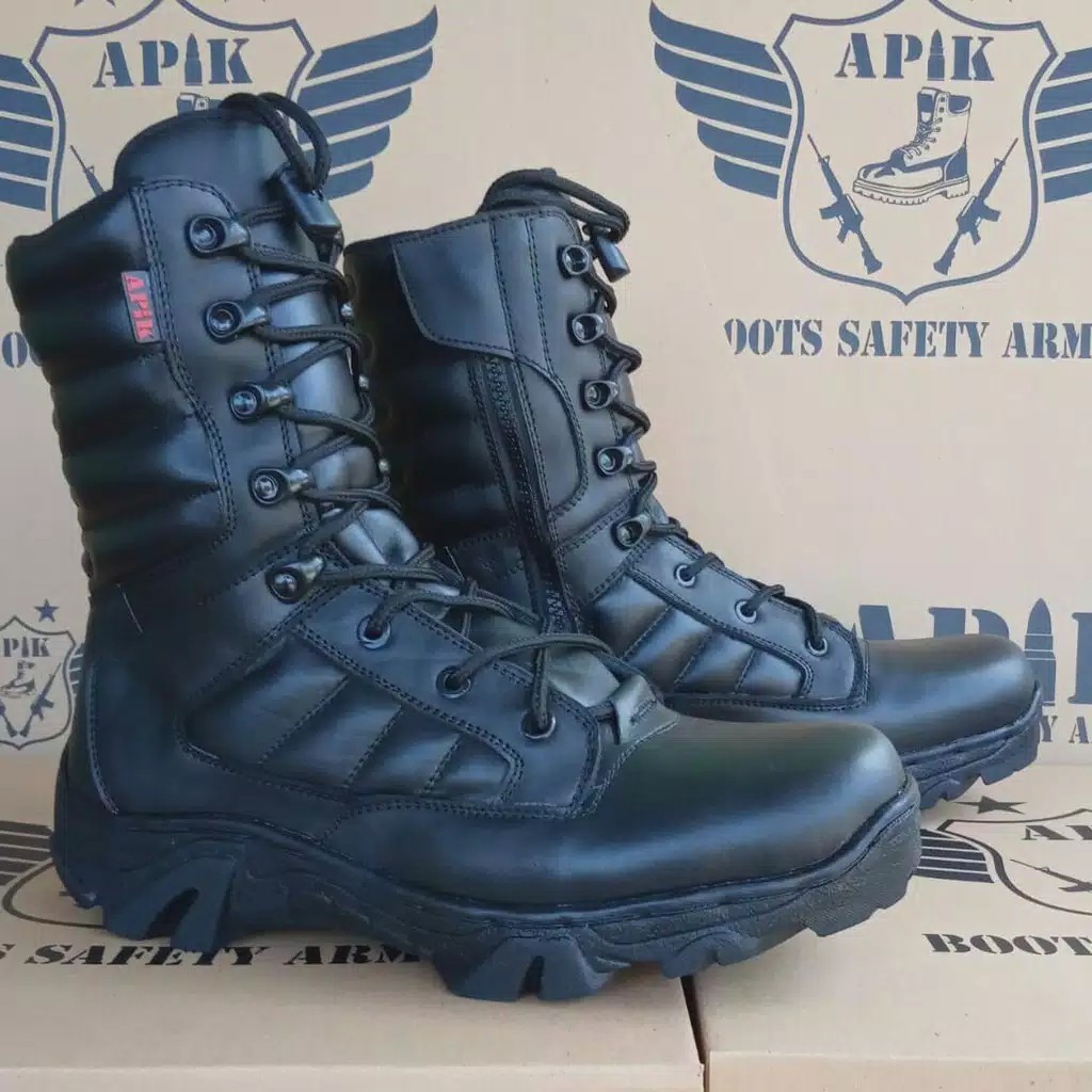 SEPATU PDL PASKHAS ASLI KULIT SAPI ASLI APIK SEPATU PDL DINAS LAPANGAN TNI POLRI SECURITY SATPAM