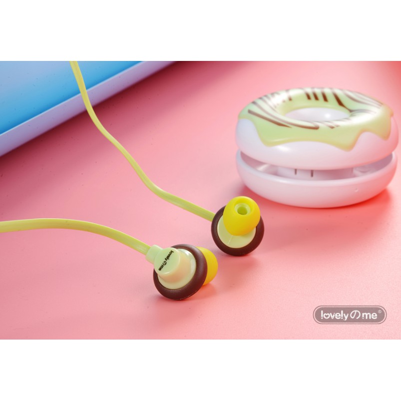 [Q-17] Headset Earphone Motif DONUTS DONAT Lucu / Wadah Earphone Bentuk DONAT Imut / Wadah Headset