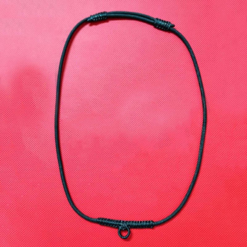 Kalung Amulet, Jimat, Liontin Warna Hitam Kepang Premium Quality Adjust