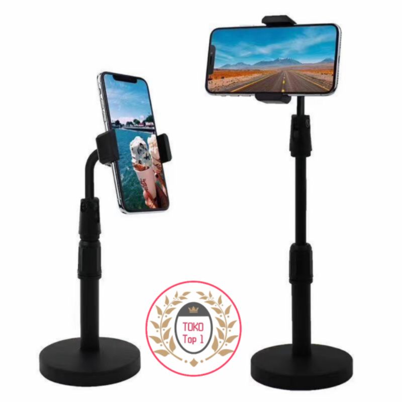 ANEKA HANDPHONE HOLDER STAND HP PUTAR 360 PENYANGGA BROADCASTING DESKTOP