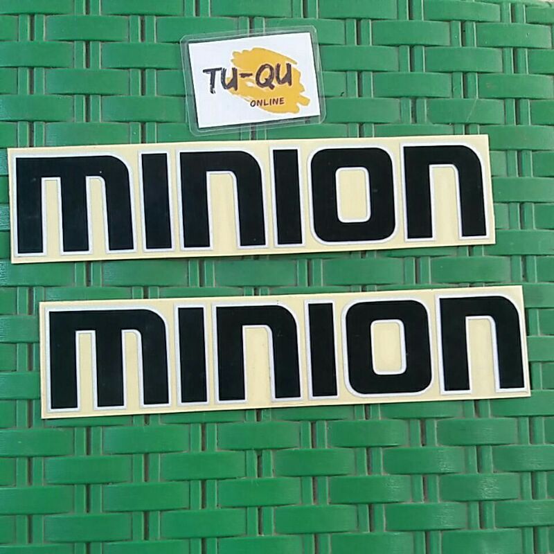 Stiker sepeda minion