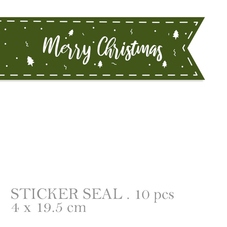 

Seal Stiker Toples Kue Kering Hampers Natal Sticker Merry Christmas Label Hiasan Box Parcel Natal