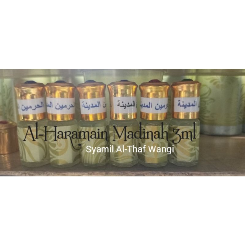 MINYAK WANGI ALHARAMAIN MADINAH & JAFARON AHMAR 3ml (murni)