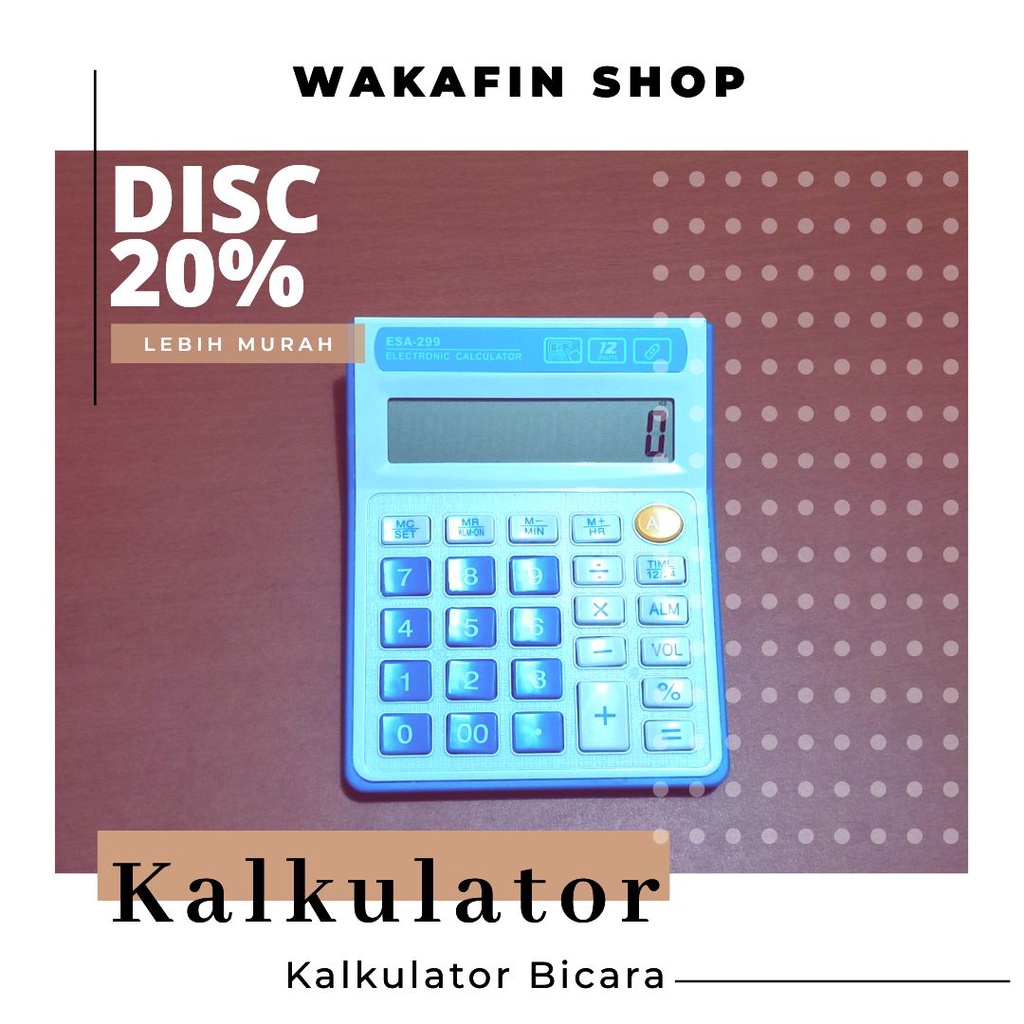 

DISKON!!! KALKULATOR BICARA UNTUK TUNANETRA