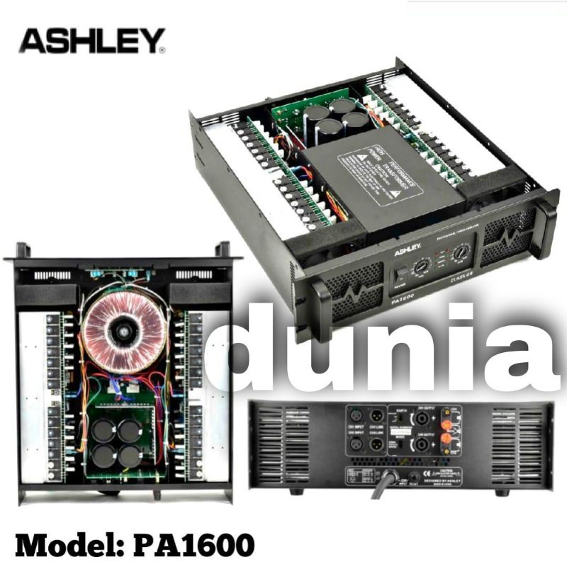 Power Ashley PA 1600 Original Amplifier Ashley PA1600 Class GB