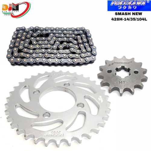 Gear Set Gir Paket Fukukawa Smash New 428H-104L-35T-14T