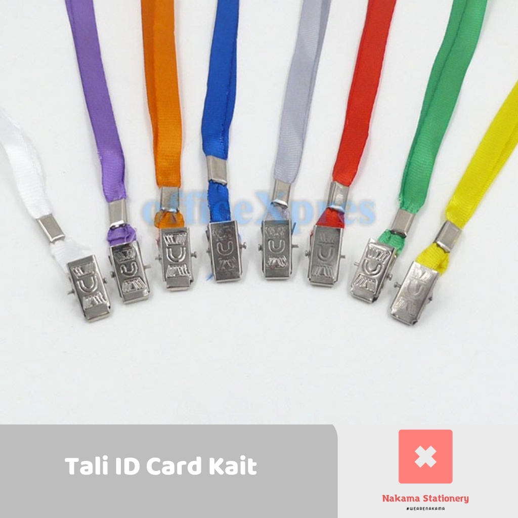 

Gantungan Tali ID Card / Tali Id Card / Tali Badge ID Nylon Clip Combo