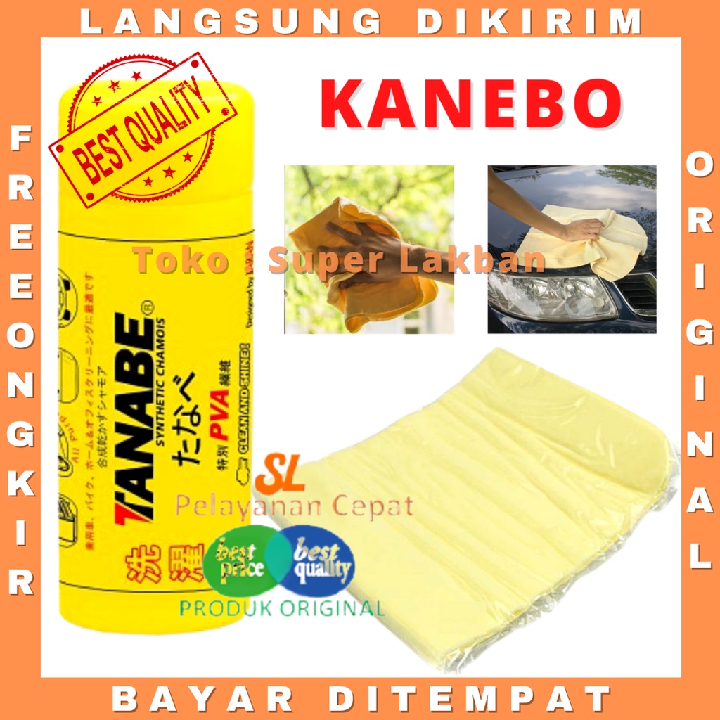 Lap Kanebo Tanabe Synthetic Chamois PVA Designed by Japan Serat Tebal