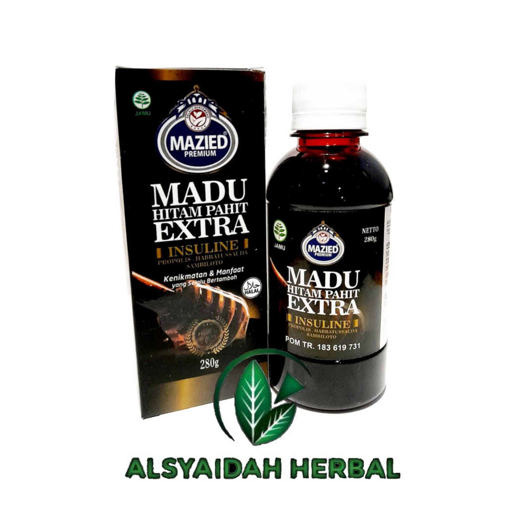 

Madu Hitam Pahit Extra Insulin |MAZIED| Netto:280gr