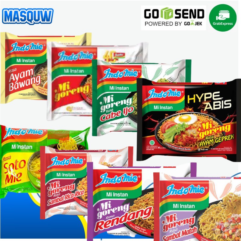 

INDOMIE GORENG RICA / RENDANG / KARI / AYAM GEPRREK / SAMBAL MATAH / SOTO / CABE IJO / AYAM BAWANG