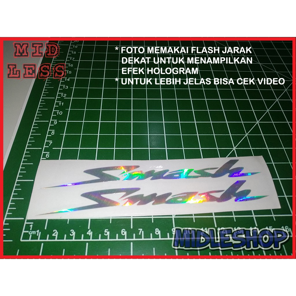 

Cutting Stiker Hologram Smash Isi 2