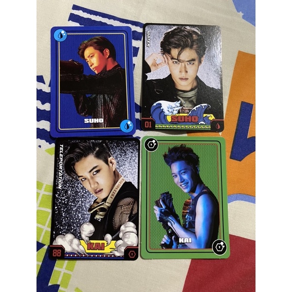 Photocard pc exo matching card set official suho kai kim jongin kim junmyeon