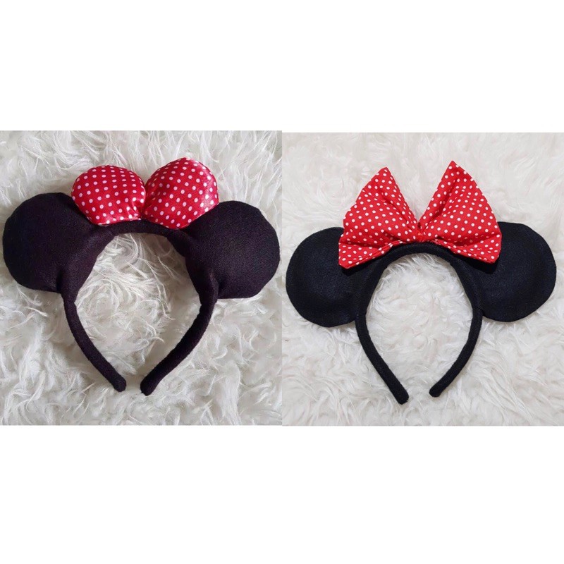 Bando Minnie Mouse Kostum Minnie mouse boneka minnie aksesoris mickey minnie pita polkadot