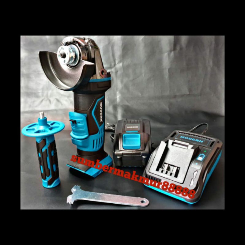 Mesin gerinda baterai cas cordless modern mg-20li