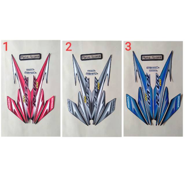 Stiker Striping Lis Body Revo Absolute 110 Tahun 2010 2011 All Warna Standar Shopee Indonesia