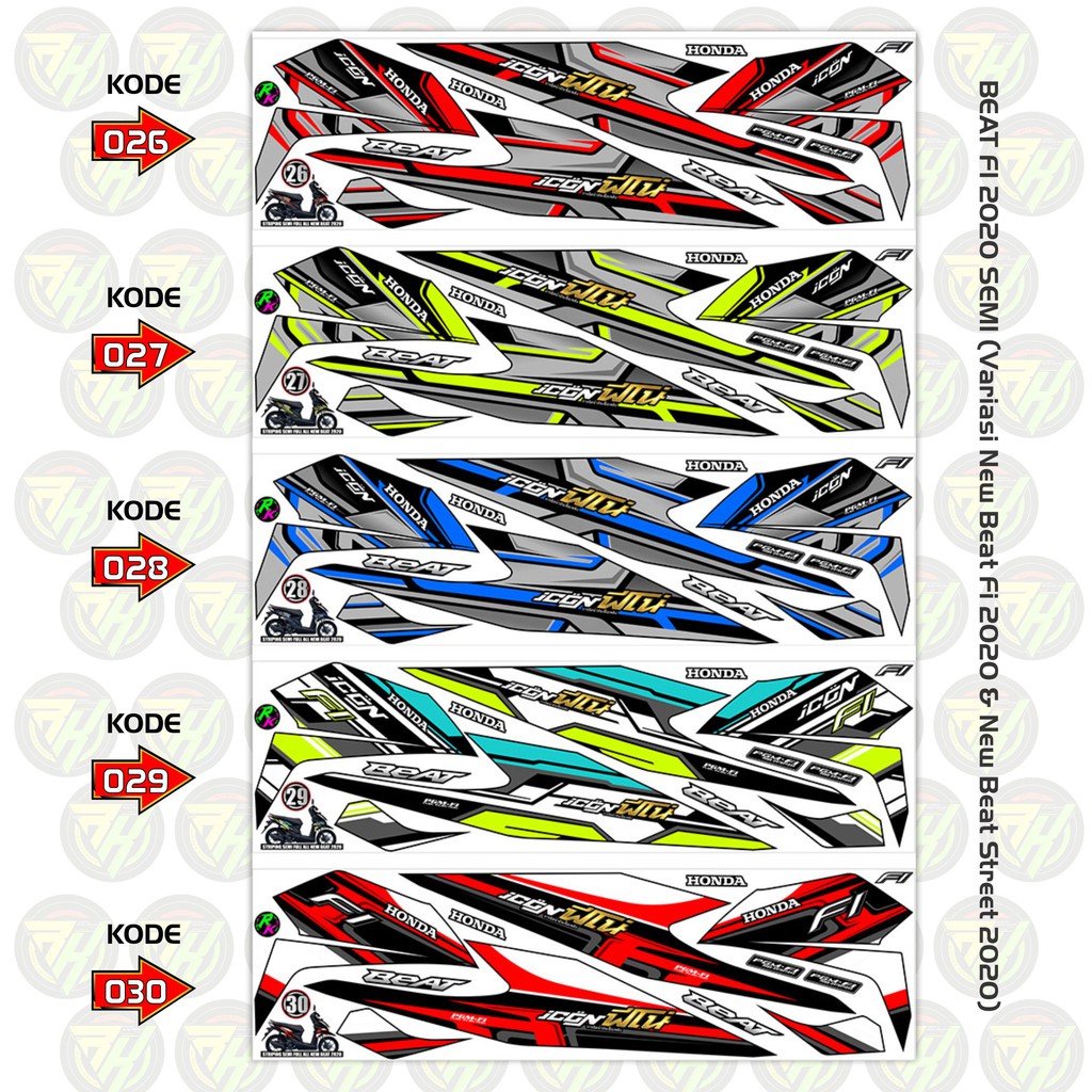 BEAT FI 2020 SEMI & New Beat Street 2020 STRIPING VARIASI RK-b