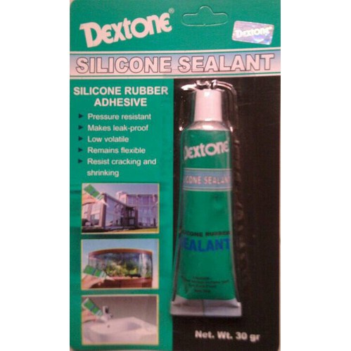 Lem Silicon silikon Rubber Sealant Kaca Aquarium akuarium dextone 30 gram 30 gr 30gram 30gr kecil