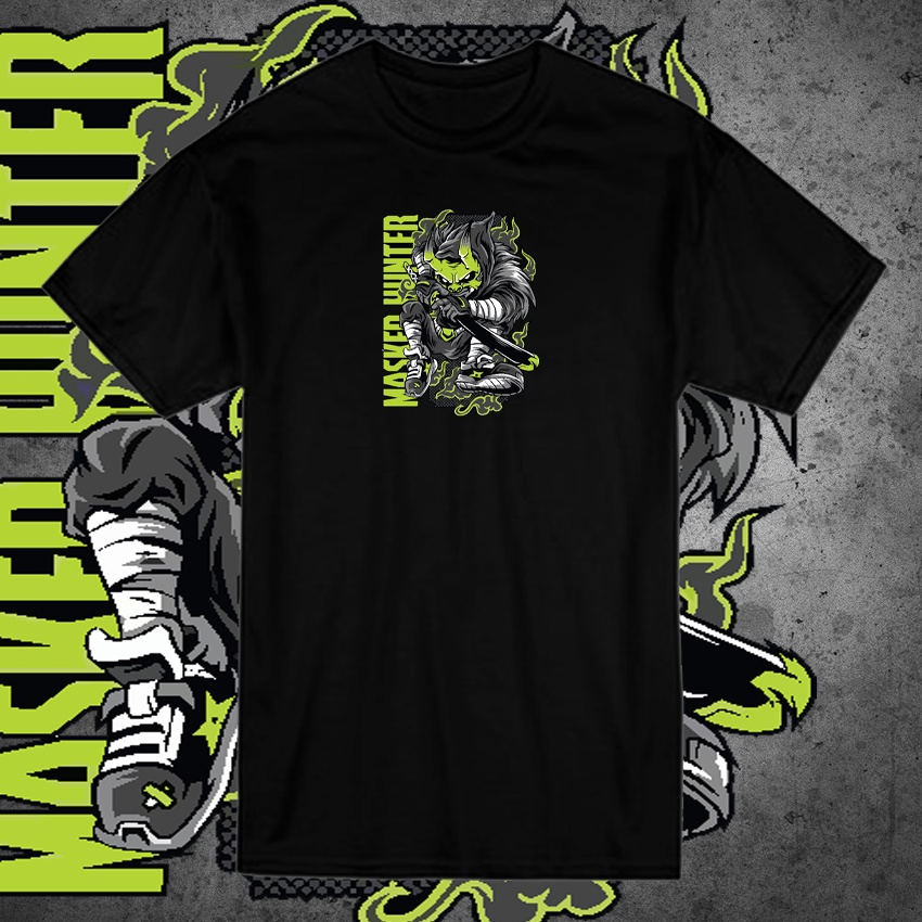 KAOS DISTRO pria terbaru''MASKER HUNTER&quot;