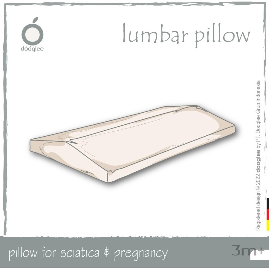 Dooglee Lumbar Pillow - Bantal Kesehatan
