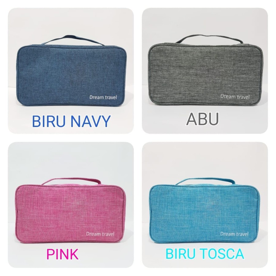 Tas Travel Tempat Penyimpanan Pakaian Dalam BH Travel Bag Tas Travel Multifungsi  Kotak Penyimpanan Pakaian Dalam Kaos Kaki Underwear Storage bag  Underwear Pouch Organizer / Tas Travel Untuk Pakaian Dalam serbaguna