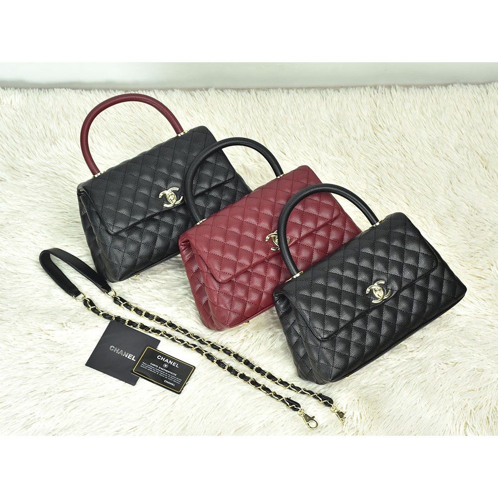 SUPPLIER TAS BRANDED Tas Chanel Coco Top Handle Caviar Small Semprem AC2012