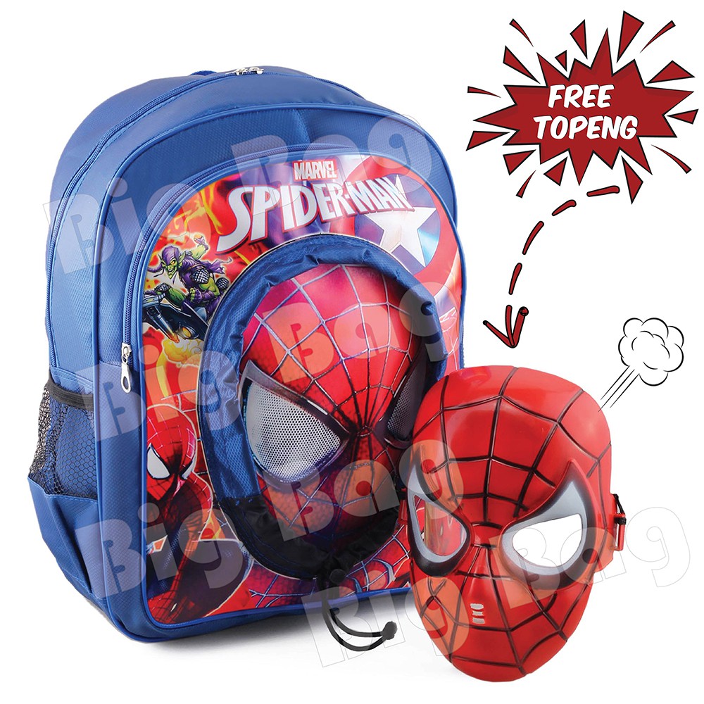 Tas Ransel Anak Laki Laki Karakter - THE MASK - COOL BACKPACK + FREE TOPENG