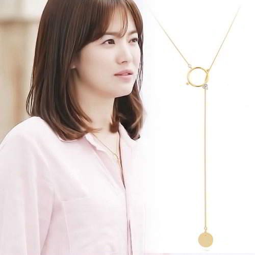 Kalung Korea Pendant Decorated DOTS Descendants Of The Sun  RADBCF