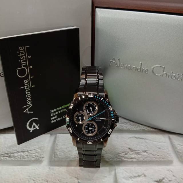 Jam Tangan Wanita Alexandre Christie 6473 AC 6473 AC6473 Tali Besi / Stainless steel
