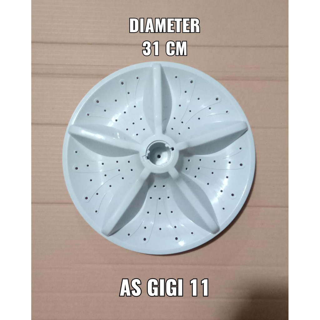 Pulsator Pulisator Mesin Cuci Sanyo Aqua Japan Diameter 31 CM AS Gigi 11 ASW-89 ASW-89XTF Original