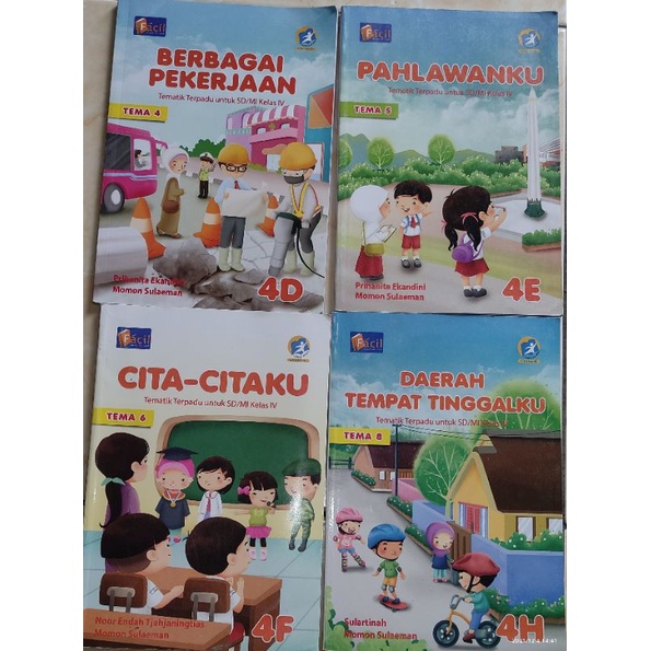 

TEMATIK TERPADU UNTUK SD/MI KELAS 4 GRAFINDO FACIL KURIKULUM 2013 EDISI REVISI 2016 TEMA