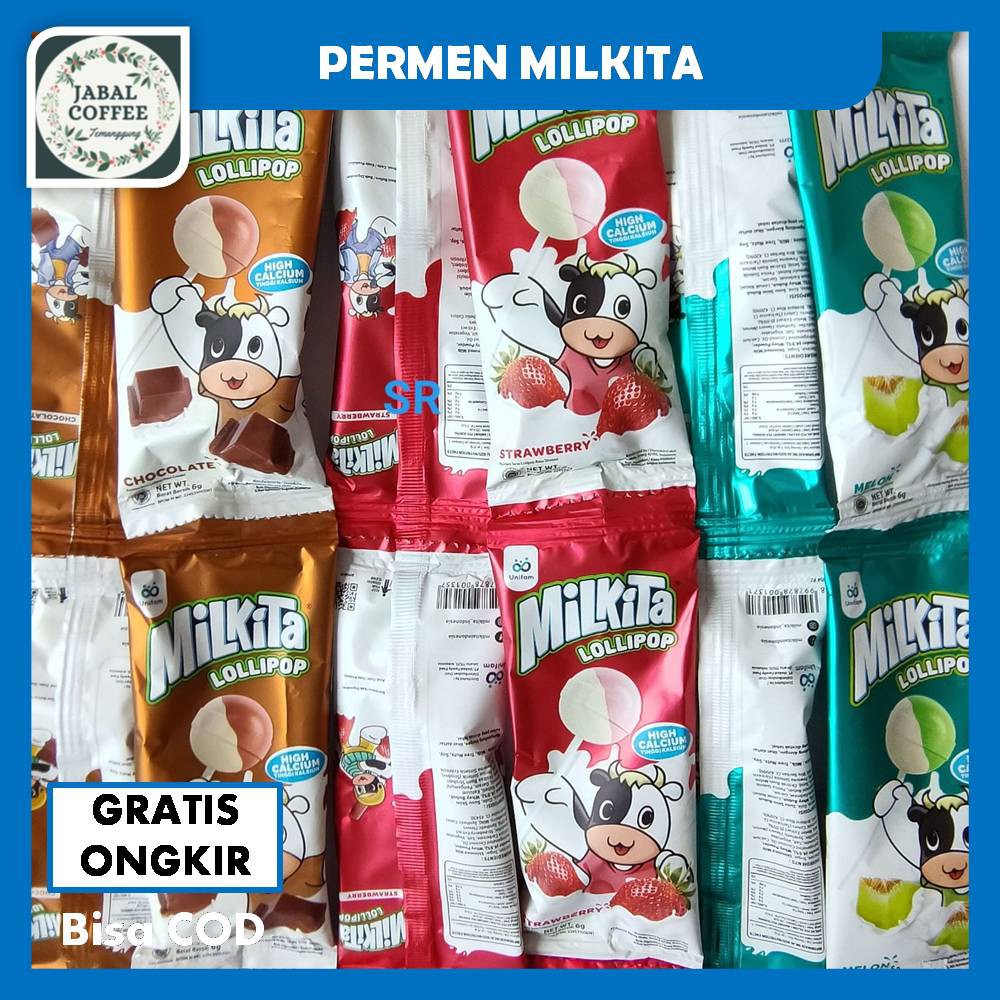 Permen Susu Milkita Loli / Permen Susu / Permen Milkita Tusuk / Milkita Permen Susu Assorted J42