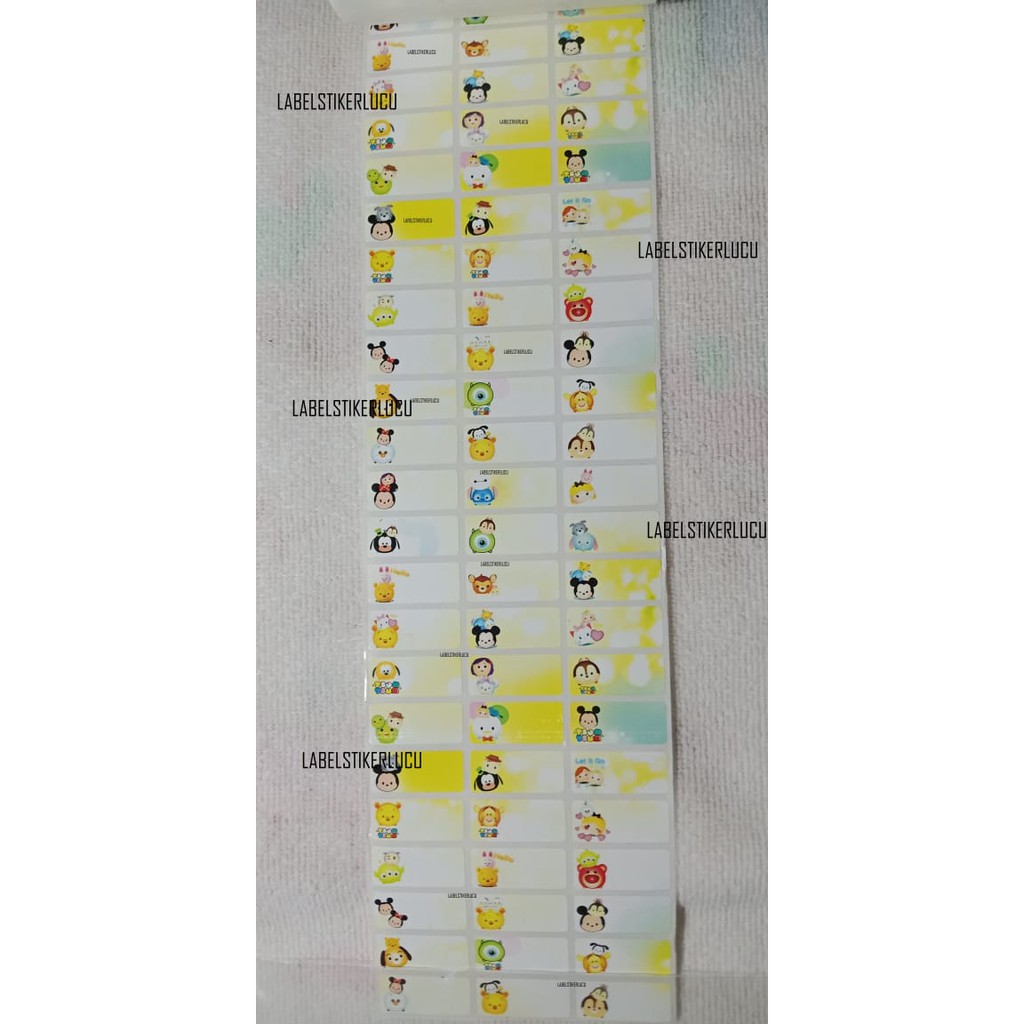 

Sticker Label Motif Tsum tsum (isi 72pcs) variasi gambar