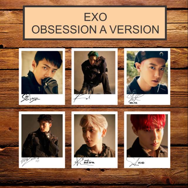 EXO OBSESSION ALBUM SIGNED KPOP POLAROID