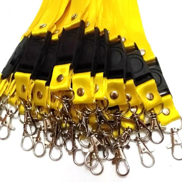 

Big Sale Tali lanyard / tali id card 2cm stopper - Kuning Big Sale