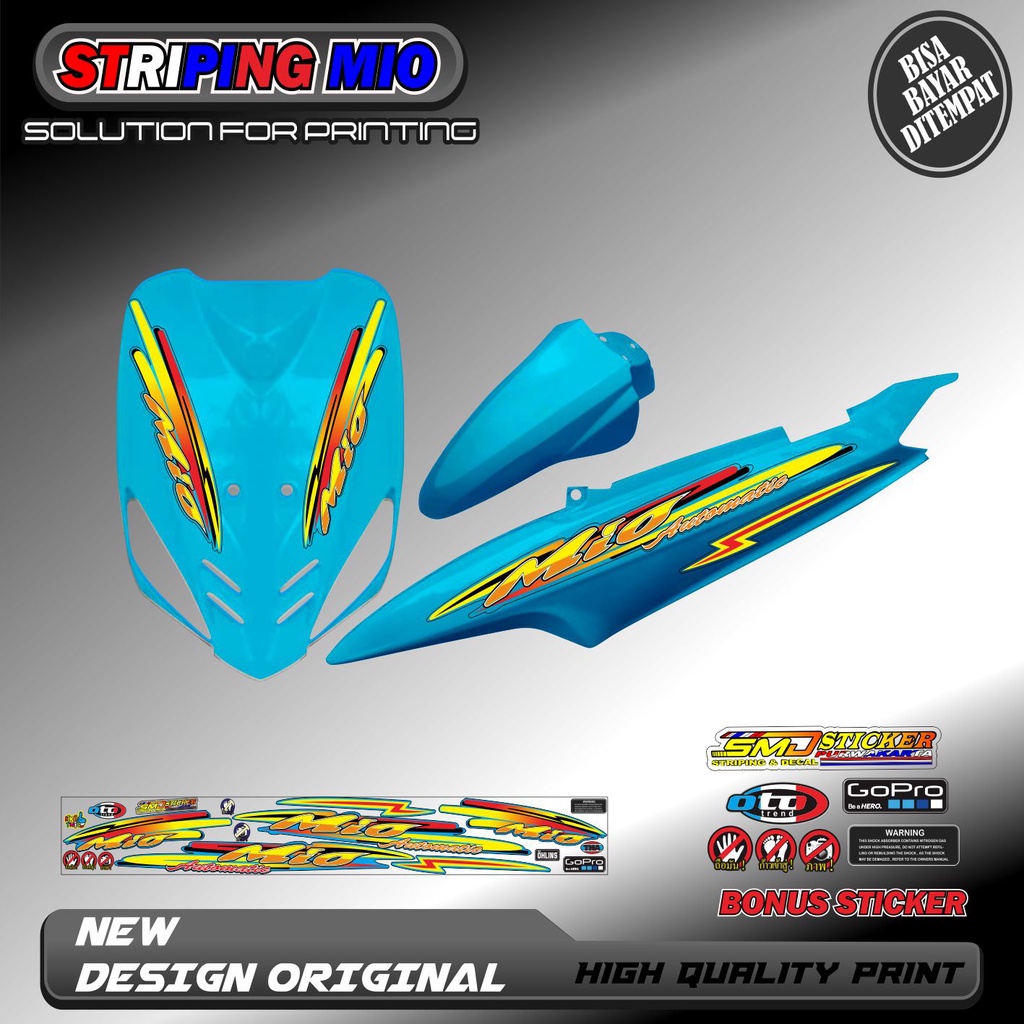 STRIPING VARIASI MIO SPORTY / MIO SMILE RACING KEREN