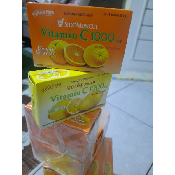 Vitamin C 1000 sidomuncul serbuk jual per sachet