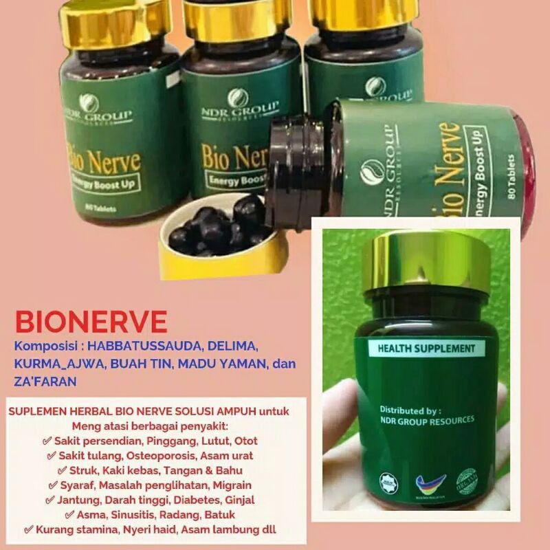 

BIO NERVE ISI 40 CAPSUL ASLI MURAH BERKUALITAS HERBAL YANG BERKOMPOSISI HABBAH SAUDA' DLL PEKANBARU