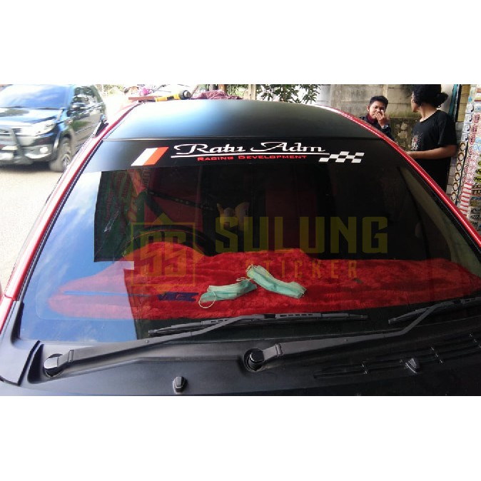 Stiker Kaca Depan Mobil Custom Cutting Sticker