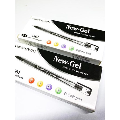 

❤[PROMO ⚡ALE!!!]❤ Bolpoin New Gel Van-Art V-01 (1kotak 12pc), bolpen, gelpen, newgel paling murah