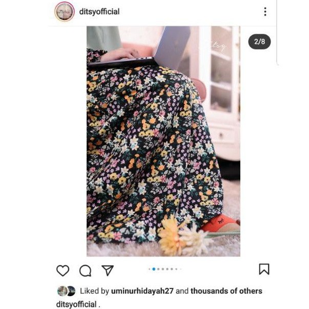 ditsy November Trillium Jetblack Little Quill Mustard