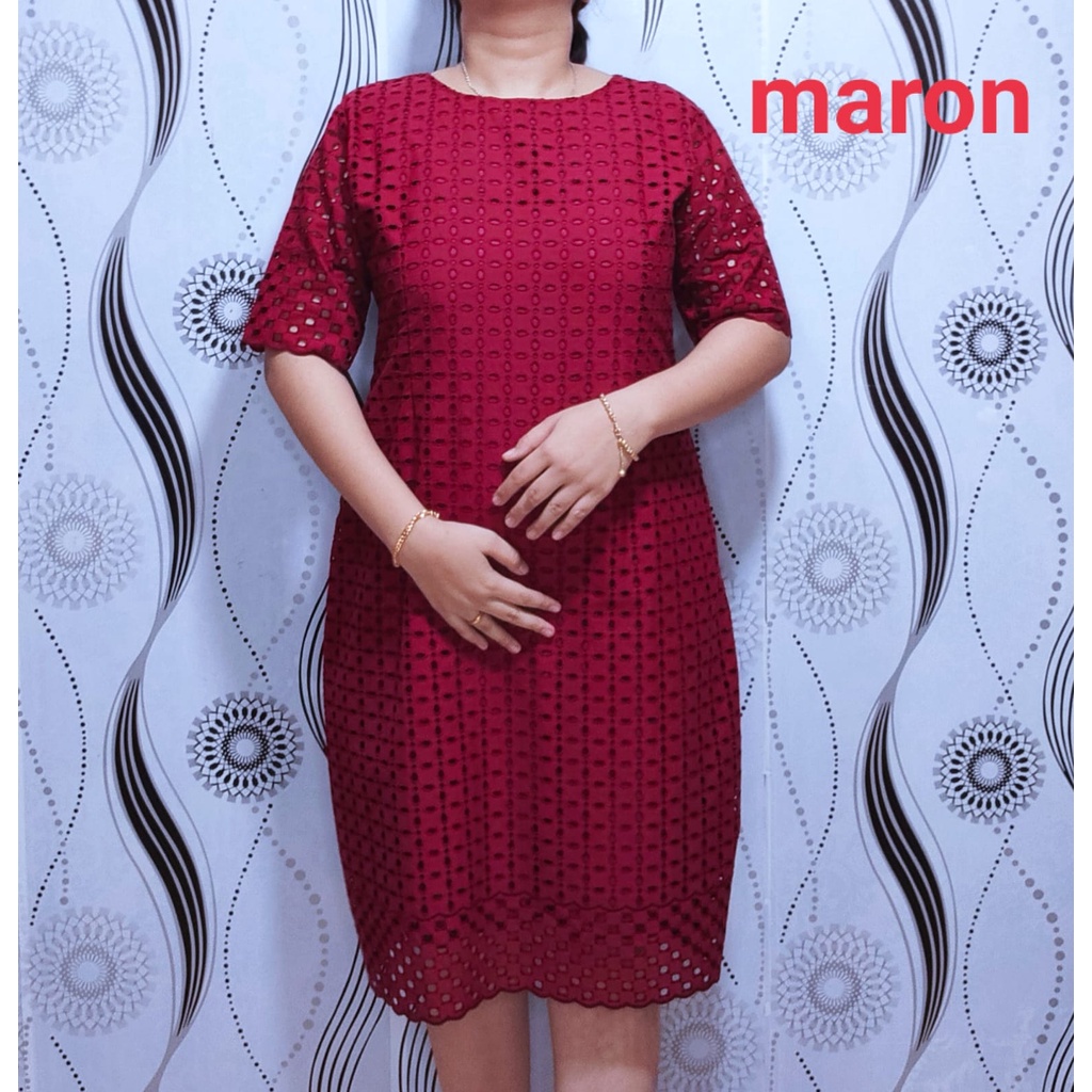 Dress katun bolong/dress katun bangkok