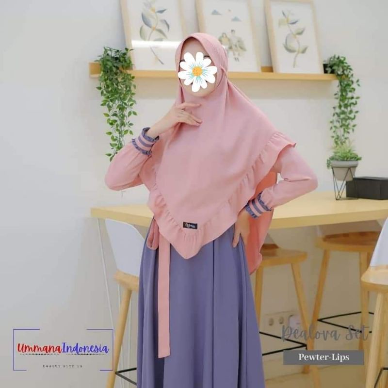 Gamis set Jilbab Dealova Original ummana indonesia